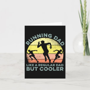 Biathlon Runner Marathon Running Vater Vatertag Karte