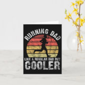 Biathlon Runner Marathon Running Vater Vatertag Karte (Gelbe Blume)