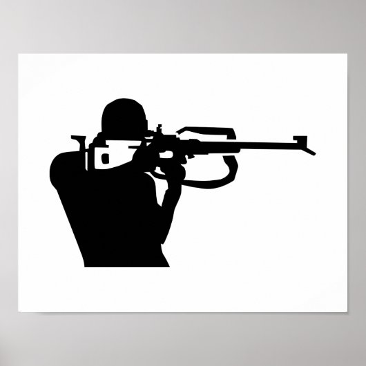 Biathlon Shooting Poster (Vorne)