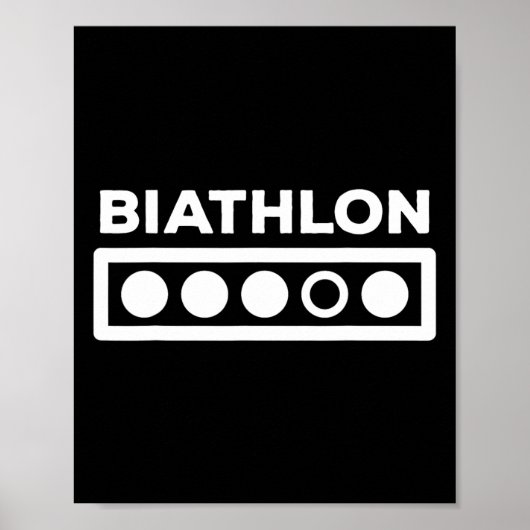Biathlon Shooting Range Gift - Wintersport Biath Poster (Vorne)