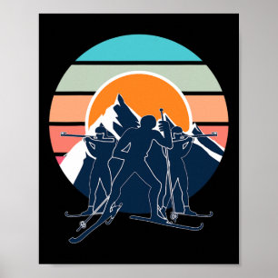 Biathlon Shooting Sport Ziel Skiwettbewerb Poster