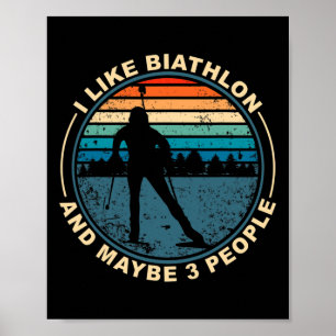 Biathlon Ski Biathlet Wintersport Langlaufen Poster