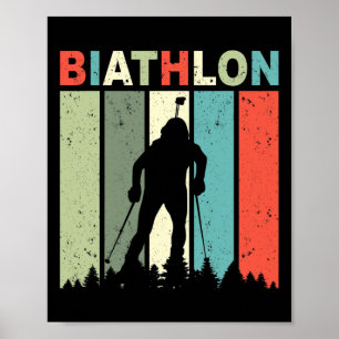 Biathlon Ski Biathlet Wintersport Langlaufen Poster