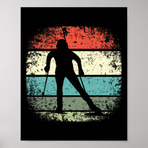 Biathlon Ski Biathlet Wintersport Langlaufen Poster