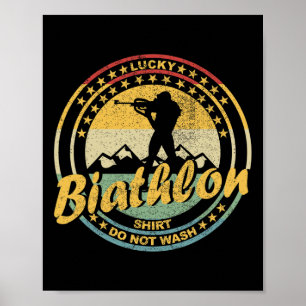 Biathlon Ski Biathlet Wintersport Langlaufen Poster