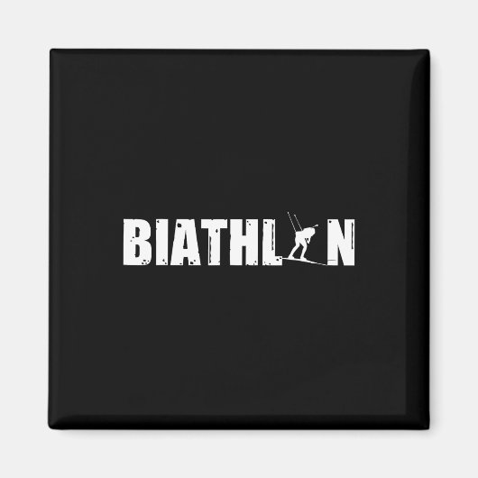 Biathlon Ski De Fond Biathlones Magnet (Vorne)