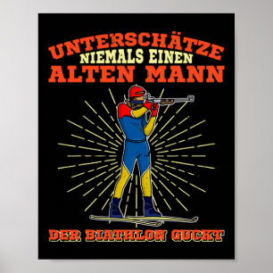 Biathlon Ski Langlaufloipe 16 Poster