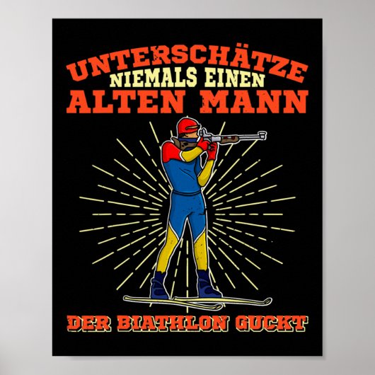 Biathlon Ski Langlaufloipe 16 Poster (Vorne)