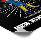 Biathlon Ski Langlaufloipe 4 Poster (Ecke)