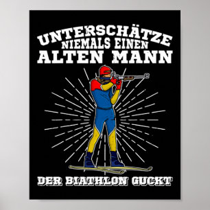 Biathlon Ski Langlaufloipe 4 Poster