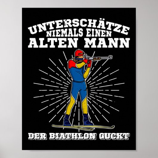 Biathlon Ski Langlaufloipe 4 Poster (Vorne)
