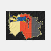Biathlon Ski Langlaufloipe 9 Fleecedecke (Vorderseite (Horizontal))