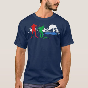 Biathlon Ski Wintersport Cross Country Skiing T-Shirt