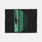Biathlon Ski Wintersport Fleecedecke (Vorderseite (Horizontal))