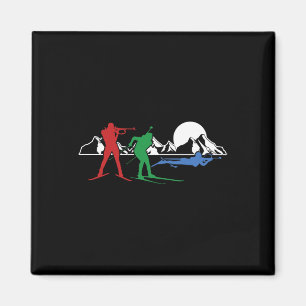 Biathlon Ski Wintersport Langlaufloipe Sn Magnet