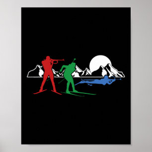 Biathlon Ski Wintersport Langlaufloipe Sn Poster