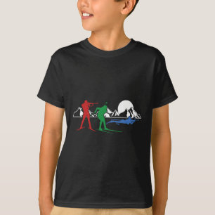 Biathlon Ski Wintersport Langlaufloipe Sn T-Shirt
