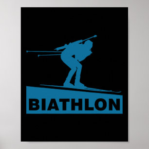 Biathlon Ski Wintersport Langlaufski Poster