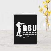 Biathlon Skier Wintersport Langlaufloipe Karte (Gelbe Blume)