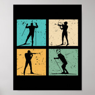 Biathlon Skifahren Langlauf Skifahren Biathlete Gi Poster