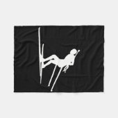 Biathlon Skiing Fleecedecke (Vorderseite (Horizontal))