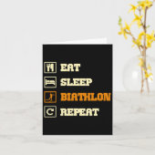 Biathlon Sprichwort Karte (Gelbe Blume)