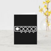 Biathlon Target Karte (Gelbe Blume)