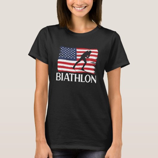 Biathlon Target Skiing Biathlete Shooting Sports C T-Shirt (Vorderseite)