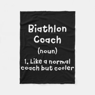 Biathlon-Trainer Definition Sonniges Biathlete Spa Fleecedecke