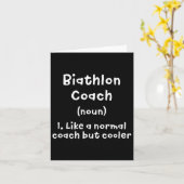 Biathlon-Trainer Definition Sonniges Biathlete Spa Karte (Gelbe Blume)