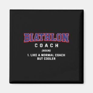 Biathlon-Trainer Definition Sonniges Biathlete Spa Magnet