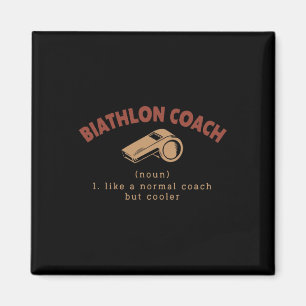 Biathlon-Trainer Definition Sonniges Biathlete Spa Magnet