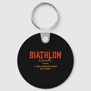 Biathlon-Trainer Definition Sonniges Biathlete Spa Schlüsselanhänger