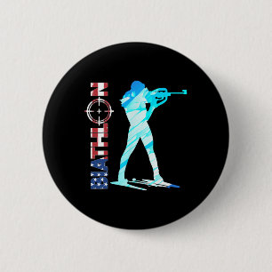 Biathlon Usa Flag Apparel American Cross Country S Button