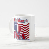 Biathlon USA Kaffeetasse (Vorderseite Links)