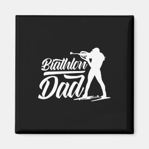 Biathlon Vater Sportbiathlon Biathlete Vater Vater Magnet