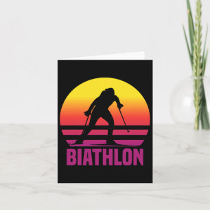 Biathlon Vintag Wintersport Karte