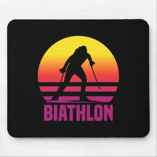 Biathlon Vintag Wintersport Mousepad