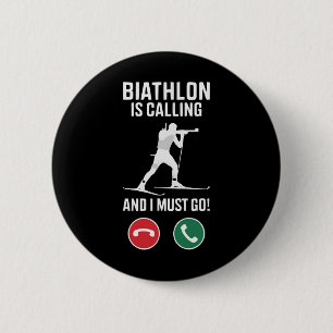 Biathlon Winter Skifahren Rafelschießen Biath Button