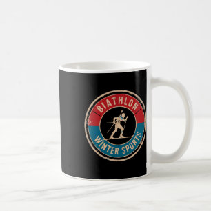Biathlon Winter Skifahren Rafelschießen Biath Kaffeetasse