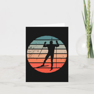 Biathlon Wintersport Aktion Karte