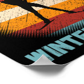 Biathlon Wintersport Langlaufloipe Poster (Ecke)
