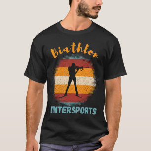 Biathlon Wintersport Langlaufloipe T-Shirt