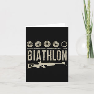 Biathlon Wintersport Skifahren Gewehrschießen Biat Karte