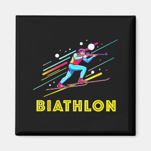 Biathlon-Wintersport Skilanglauf Magnet
