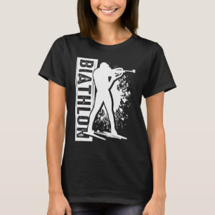 Biathlon Wintersport Snow Biathlete Cross Countdow T-Shirt