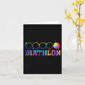 Biathlon-Ziel-Shooting-Stand-Geschenk Karte (Gelbe Blume)
