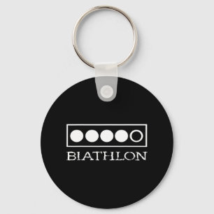 Biathlon Zielvorstellung Sport Ristorante da Enzo Schlüsselanhänger
