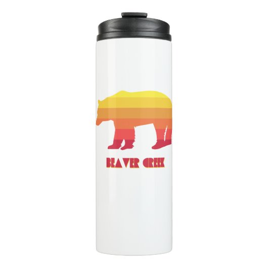 Biaver Creek Colorado Regenbogenbär Thermosbecher (Vorderseite)