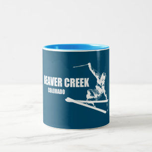 Biaver Creek Colorado Skier Zweifarbige Tasse